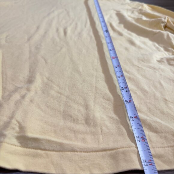 Vtg. Polo Ralph Lauren Sport Logo Cotton Preppy Turtleneck in Yellow Womens XL - Picture 8 of 8